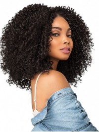 Cheveux-Afro Longue Bouclée Capless Synthetic Perruques