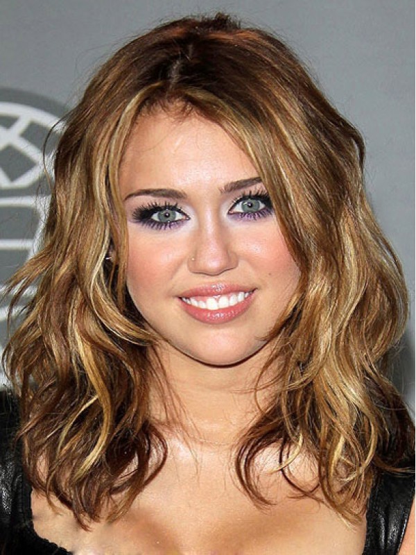 Miley Cyrus Moyenne Ondulée Perruques