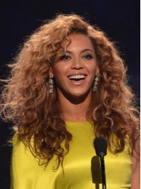 Beyonce Longue Bouclée Perruques Cheveux Naturels