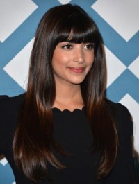 Hannah Simone Longue Tout Droit Perruques