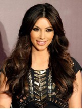 Kim Kardashian Longue Ondulée Perruques Cheveux Naturels