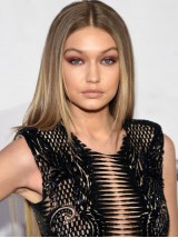 Gigi Hadid Longue Tout Droit Perruques Cheveux Naturels