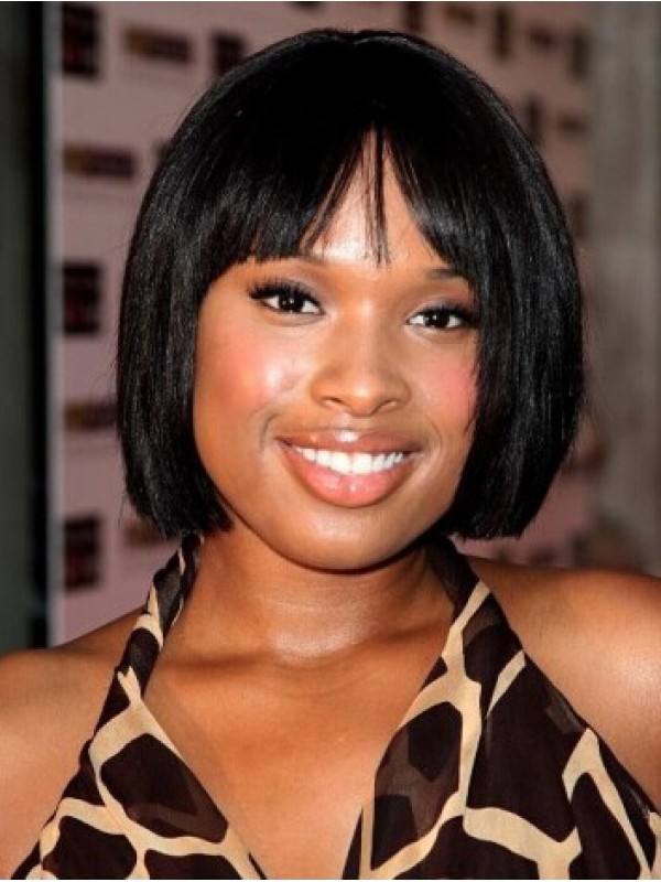 Jennifer Hudson'S Bob Courte Tout Droit Perruques Cheveux Naturels