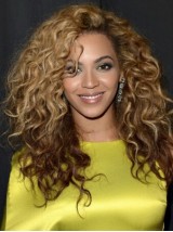 Beyonce Longue Bouclée Perruques Cheveux Naturels