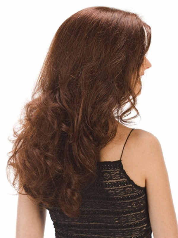 marron Longue Ondulée 100% Cheveux Naturels Remy