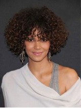 Halle Berry Moyenne Bouclée 100% Cheveux Naturels Remy