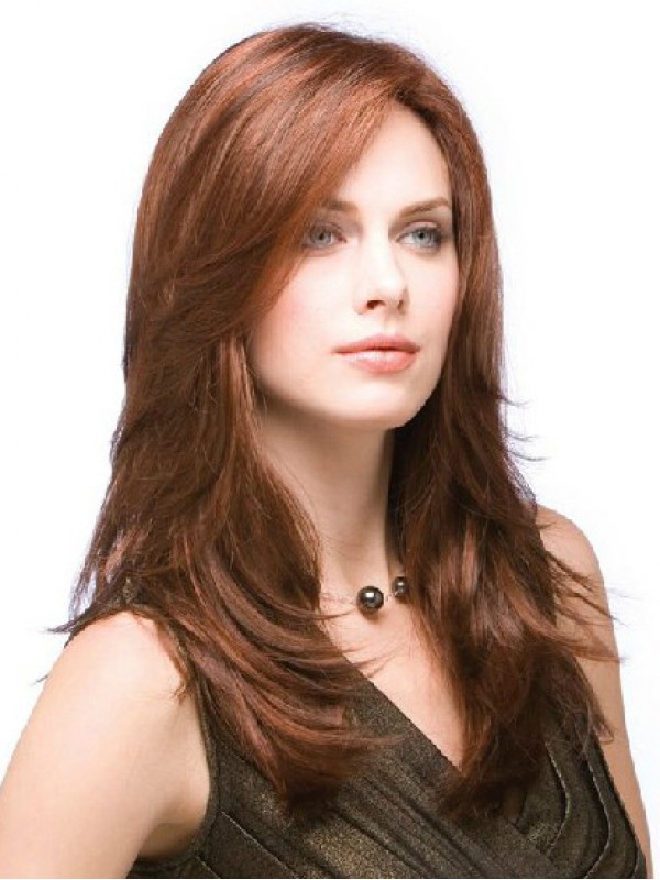 Longue Tout Droit marron 100% Cheveux Naturels Remy