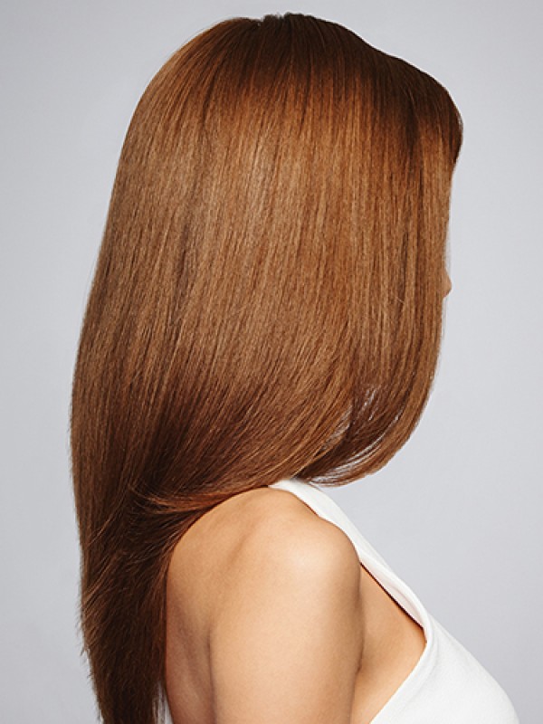 Marron Longue Tout Droit 100% Cheveux Naturels Remy