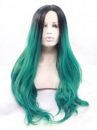 Tout Droit Ombre Dentelle Devant Perruques