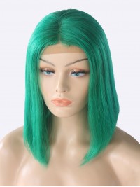 13*6 Vert Bob 100% Cheveux Naturels Remy Perruques avec des cheveux de bébé