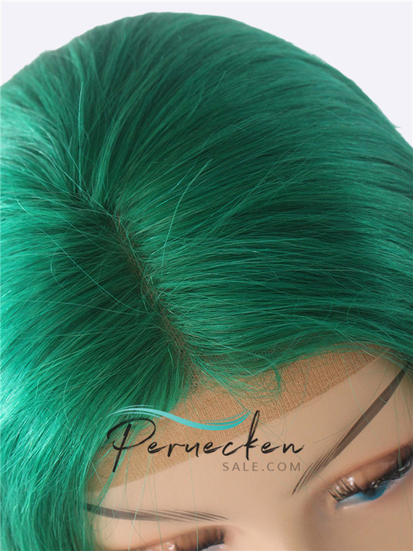 13*6 Vert Bob 100% Cheveux Naturels Remy Perruques avec des cheveux de bébé