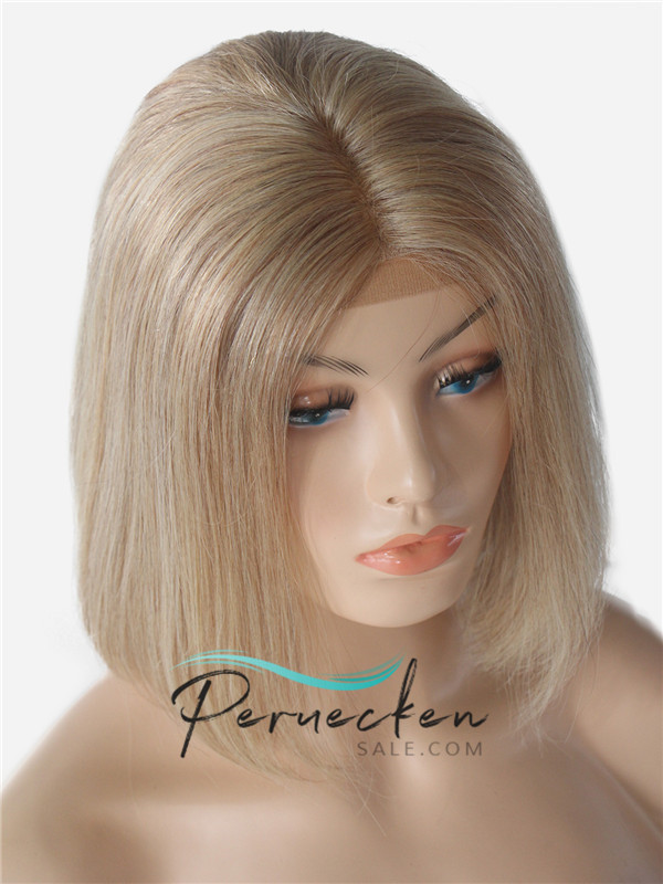 180% Densité 13*6 Inch Blonde Tout Droit Dentelle Devant 100% Cheveux Naturels Remy Perruques