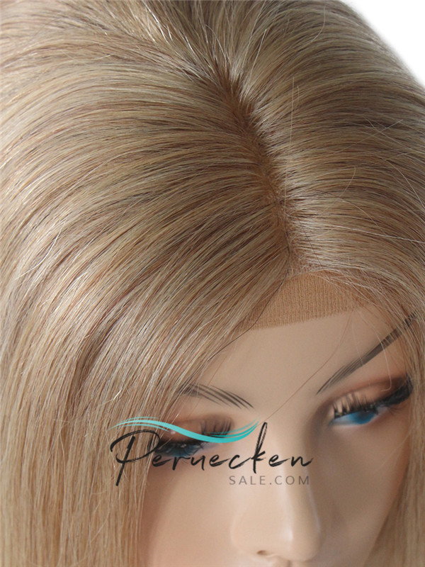 180% Densité 13*6 Inch Blonde Tout Droit Dentelle Devant 100% Cheveux Naturels Remy Perruques