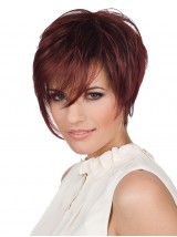 Claret Courte Tout Droit 100% Cheveux Naturels Remy