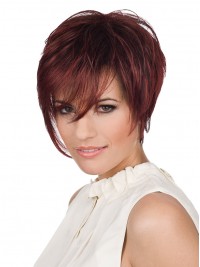 Claret Courte Tout Droit 100% Cheveux Naturels Remy