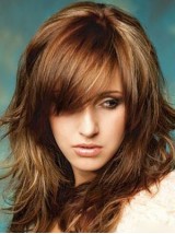 Marron Longue Ondulée 100% Cheveux Naturels Remy