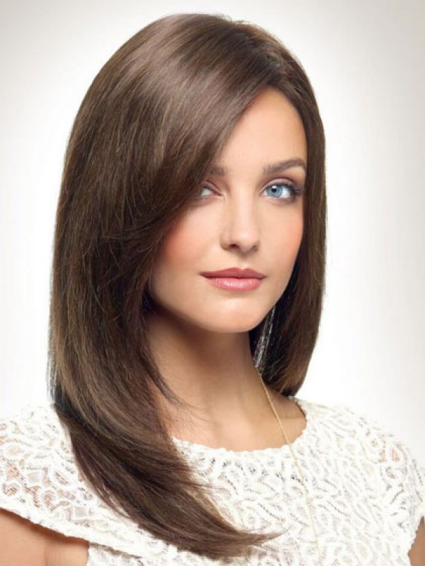 Longue Tout Droit Marron 100% Cheveux Naturels Remy