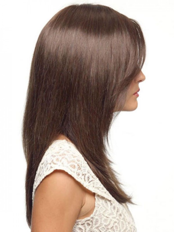 Longue Tout Droit Marron 100% Cheveux Naturels Remy