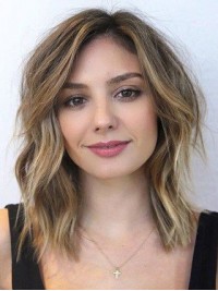 Moyenne Ondulée 100% Cheveux Naturels Remy