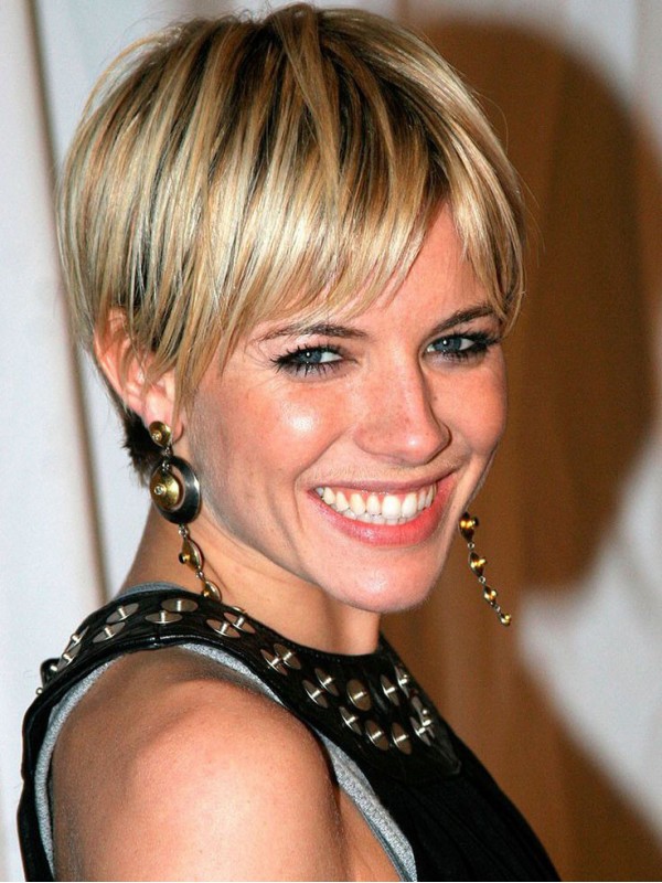 Pixie Cut Courte Tout Droit Capless 100% Cheveux Naturels Remy Avec le poney