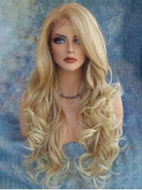 Blond Ondulée Perruques