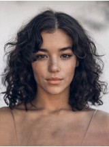 Longue Ondulée Dentelle Devant 100% Cheveux Naturels Remy