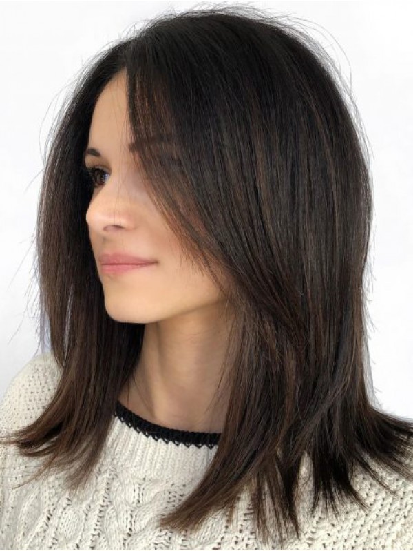 Layered Longue Tout Droit Capless Cheveux Naturels Remy