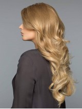 Blonde Longue Ondulée Capless Perruques Cheveux Naturels Remy