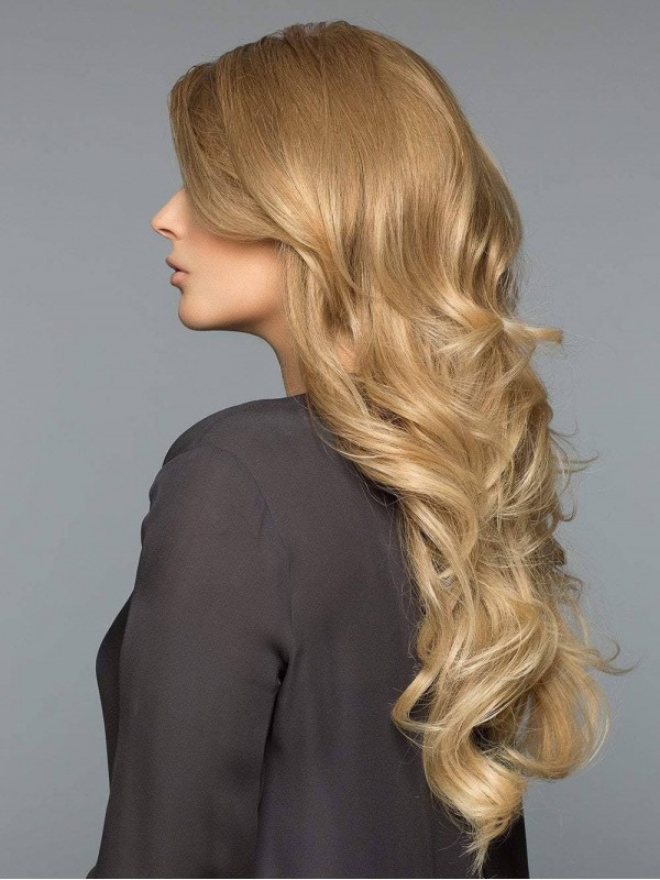 Blonde Longue Ondulée Capless Perruques Cheveux Naturels Remy