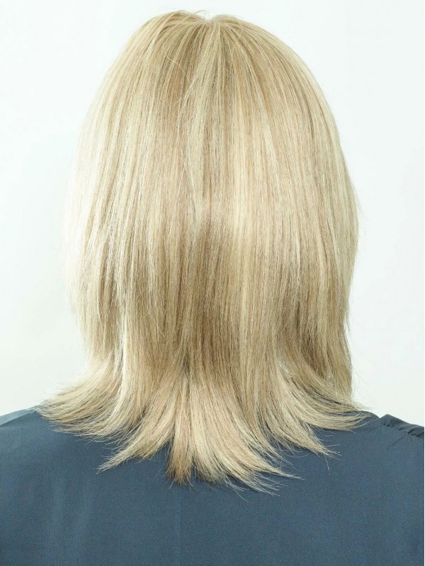 Blonde Moyenne Tout Droit Capless Cheveux Naturels Remy