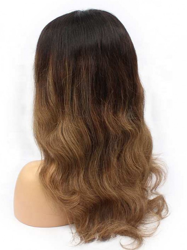 Ombre Longue Ondulée Dentelle Devant Cheveux Naturels Remy