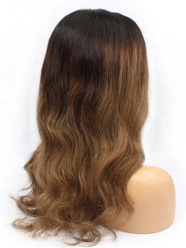 Ombre Longue Ondulée Dentelle Devant Cheveux Naturels Remy