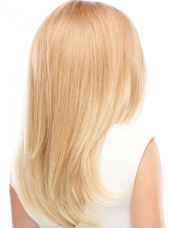 Longue Ondulée Blonde Dentelle Devant Perruques Cheveux Naturels