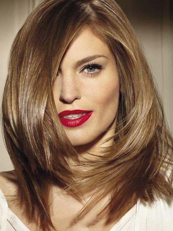 Blonde Longue Tout Droit Perruques Cheveux Naturels