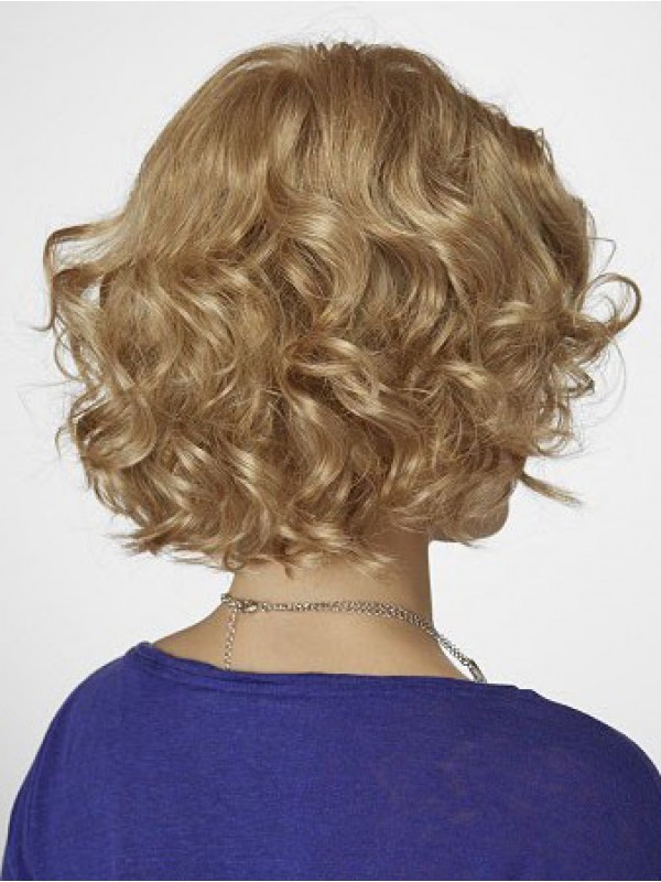 Moyen Blonde Ondulée Perruques