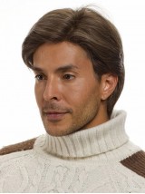 Courte Hommes Tout Droit 100% Cheveux Naturels Remy Perruques