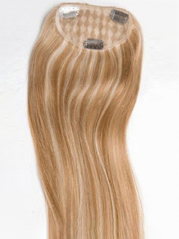 5"x3"  20" Tout Droit Blond 100% Cheveux Naturels Remy Mono Toupet