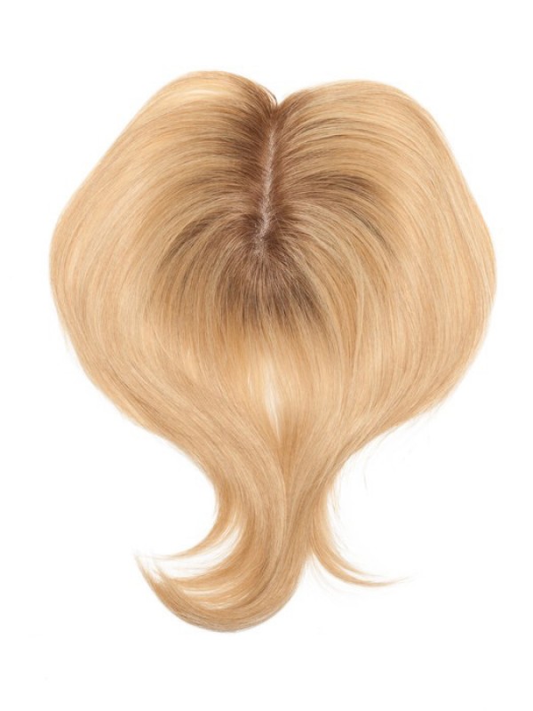 5"x5.75" Ondulée Blond 100% Cheveux Naturels Remy Mono Toupet