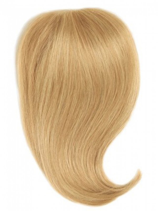 5"x5" Courte Tout Droit Blond 100% Cheveux Naturels Remy Mono Toupet