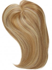 5"x5.75" Moyenne Blond 100% Cheveux Naturels Remy Toupet